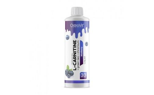 L-Carnitine Liquid + Green Tea + Chromium (500 ml, blueberry)