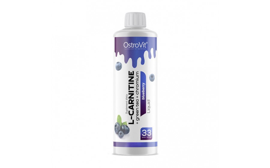 L-Carnitine Liquid + Green Tea + Chromium (500 ml, blueberry)