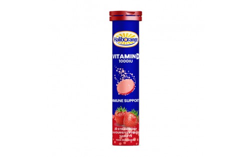 Vitamin D 1000 IU (20 tabs, strawberry)