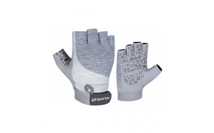 Weightlifting Gloves Grey/Grey (S size, Grey/Grey)