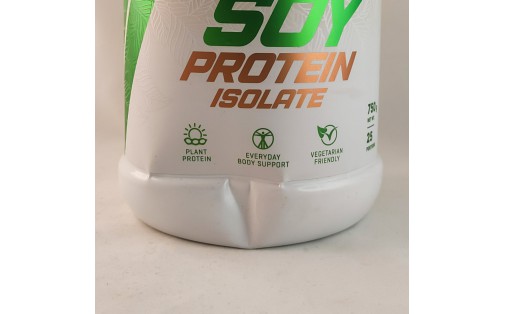 Soy Protein Isolate (750 g chocolate) Вмятина на банці (750 g, chocolate)