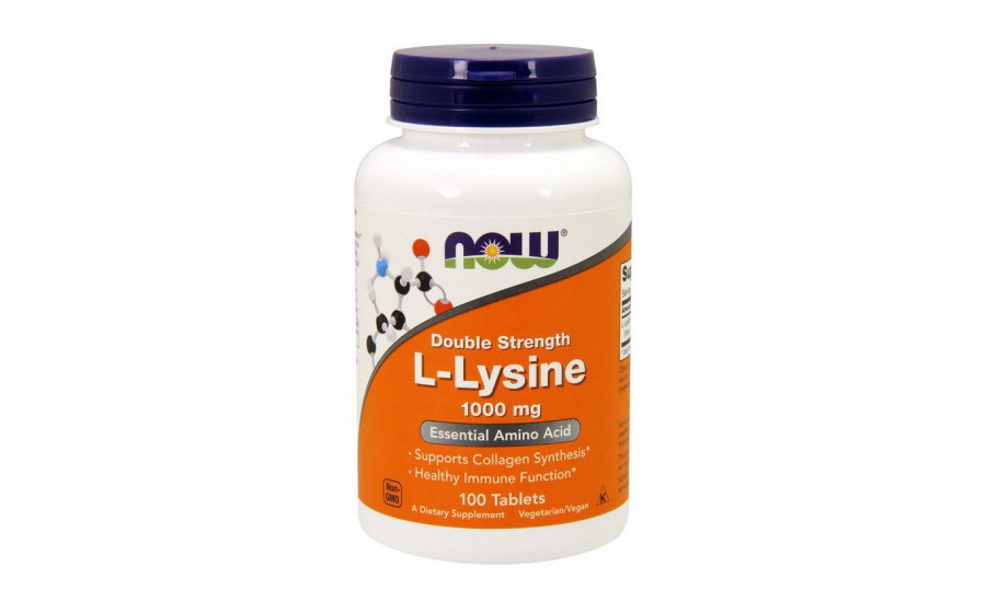 L-Lysine 1000 mg double strength (100 tabs)