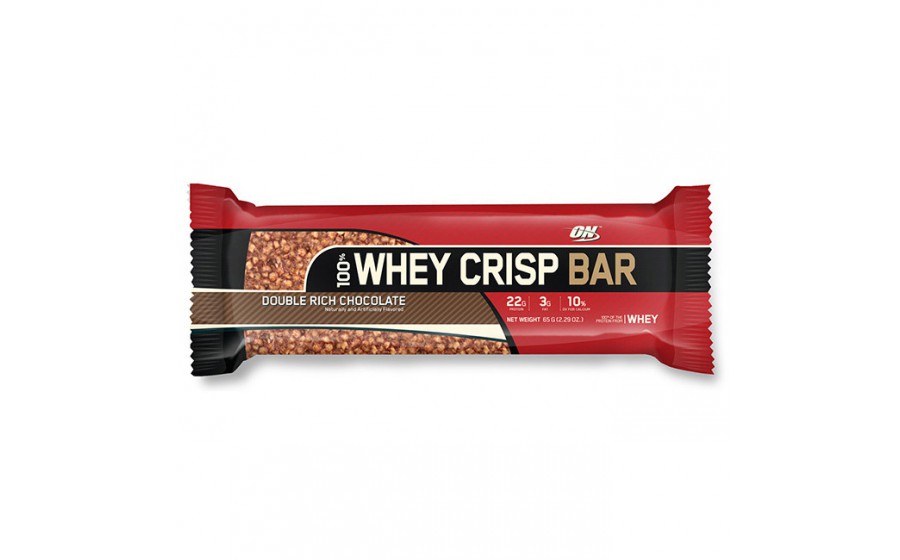 100% Whey Crisp Bar (65 g, double rich chocolate)