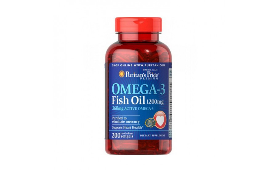 Omega-3 Fish Oil 1200 mg (200 softgels)