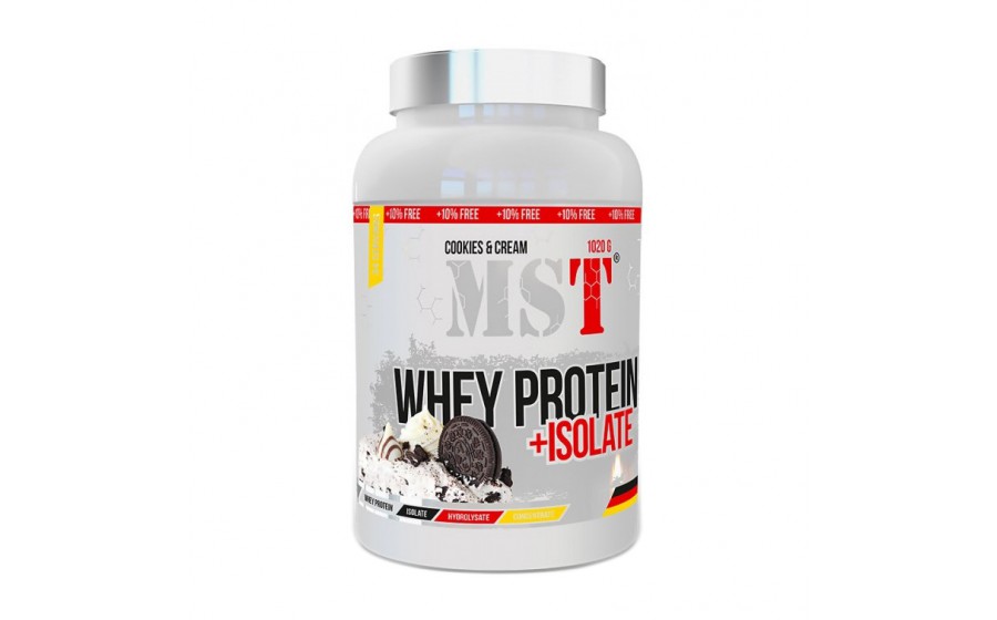 Whey Protein + Isolate (0,9 kg, blueberry milkshake)