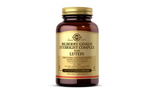 Bilberry Ginkgo Eyebright Complex plus Lutein (60 veg caps)