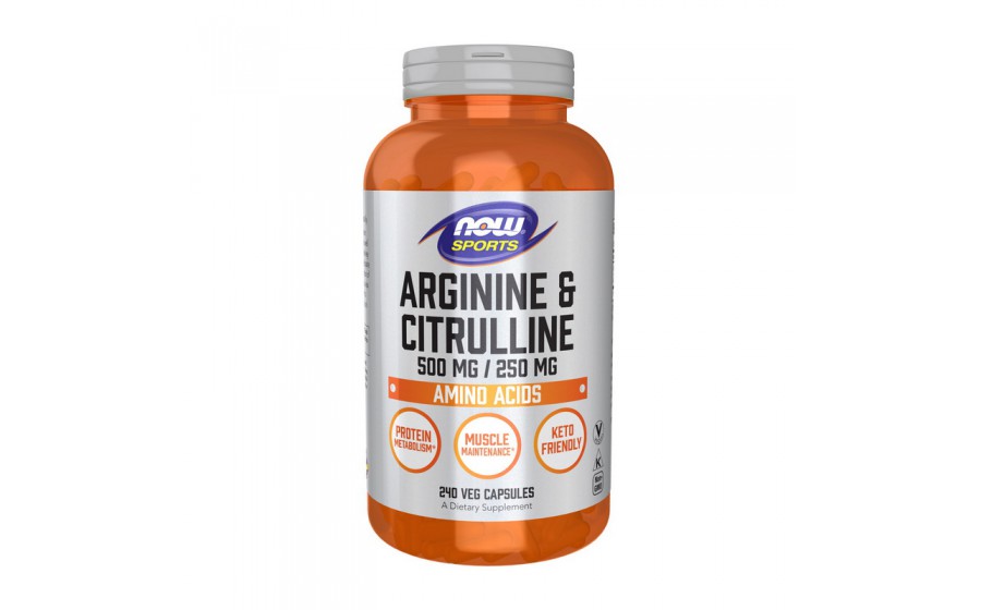 Arginine & Citrulline 500 mg/250 mg (240 veg caps)