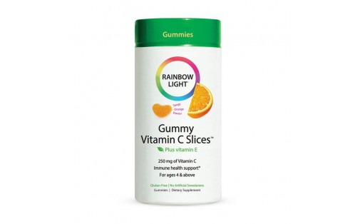 Gummy Vitamin C Slices (90 gummies, tangy orange)