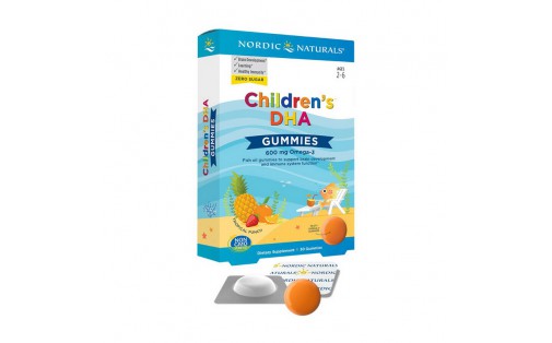 Children's DHA 600 mg Omega-3 (30 gummies, tropical punch)