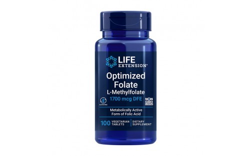 Optimized Folate L-Methylfolate 1700 mcg DFE (100 veg tab)