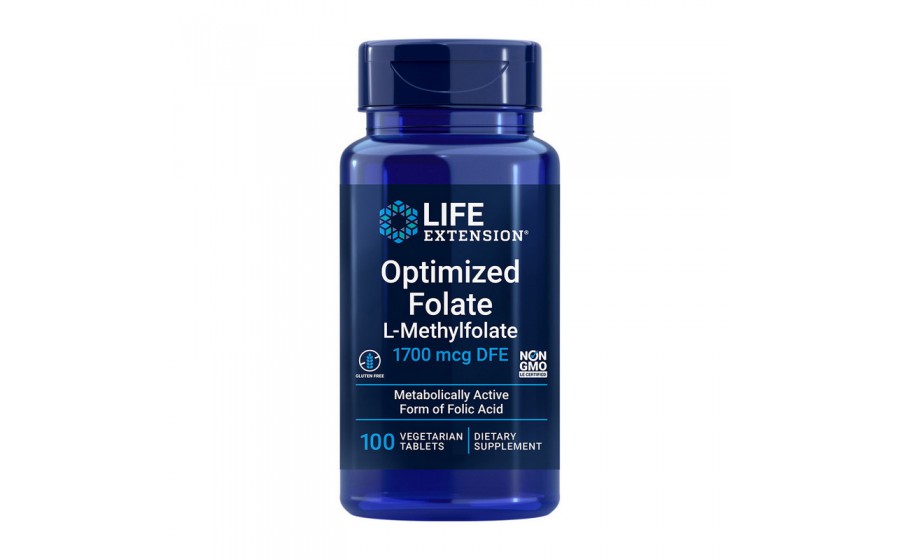 Optimized Folate L-Methylfolate 1700 mcg DFE (100 veg tab)