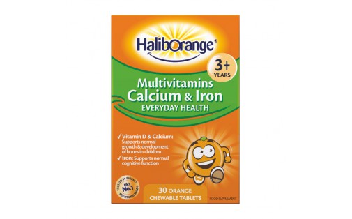 Multivitamins Calcium & Iron (30 chew tab, orange)