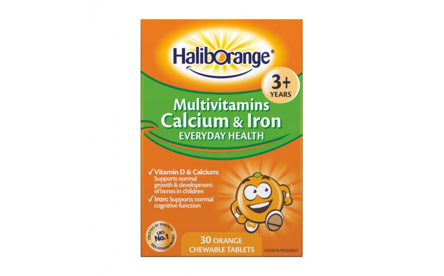 Multivitamins Calcium & Iron (30 chew tab, orange)