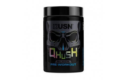 Qhush Black Pre-workout (220 g, blue raspberry)