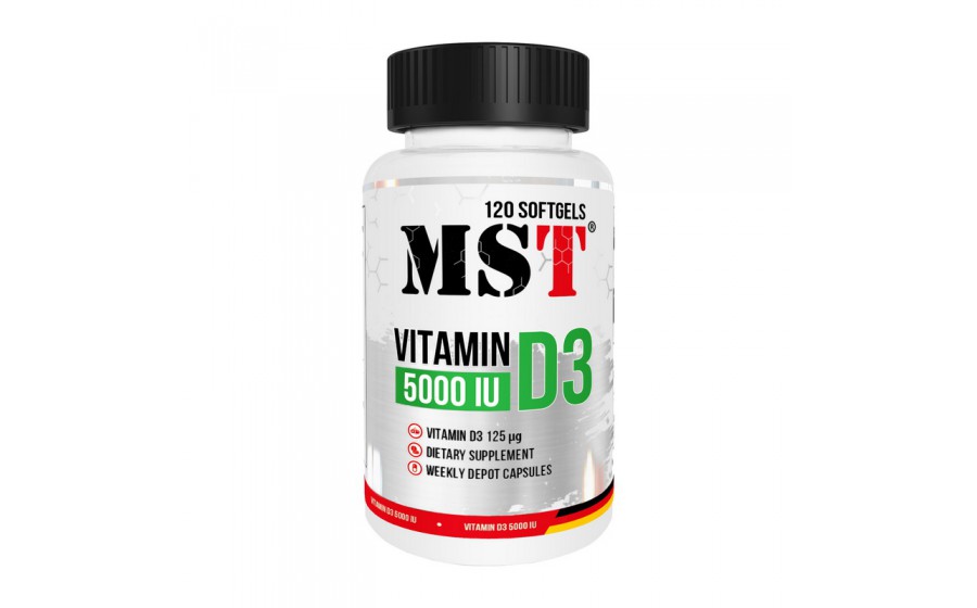 Vitamin D3 5000 IU (125 mcg) (120 softgels)