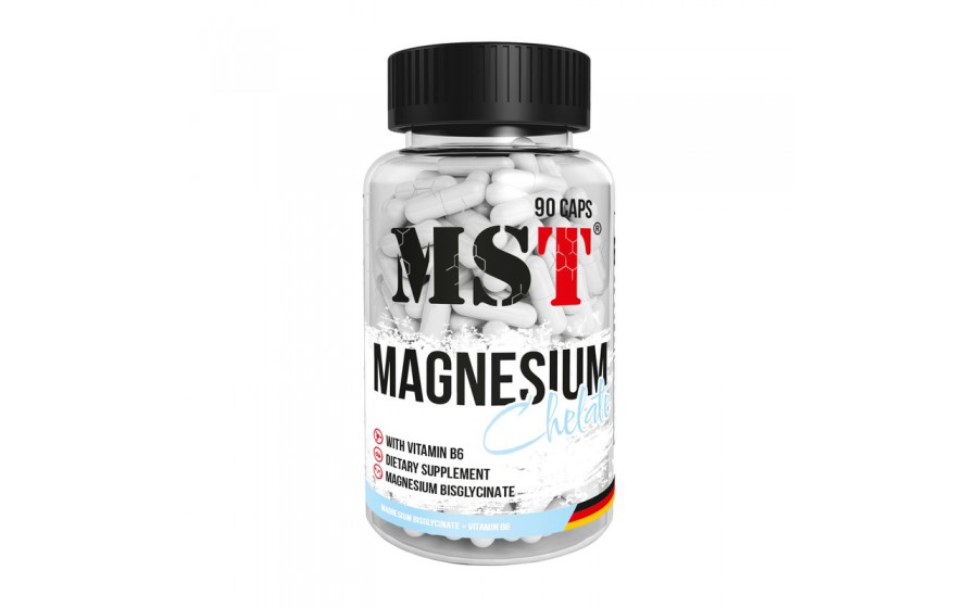 Magnesium Chelate With Vitamin B6 (90 caps)