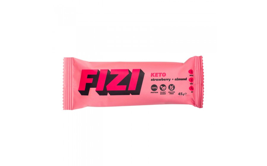 Fizi Keto Protein Bar (45 g, strawberry + almond)