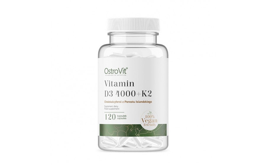 Vitamin D3 4000 + K2 (120 caps)