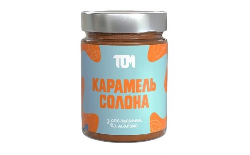 Карамель Солона (330 g, апельсином та м'ятою)