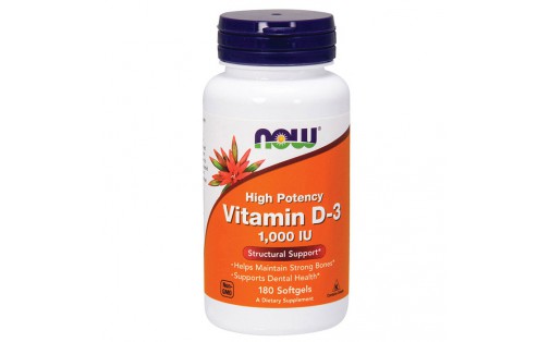 Vitamin D-3 25 mcg (1000 IU) (180 softgels)