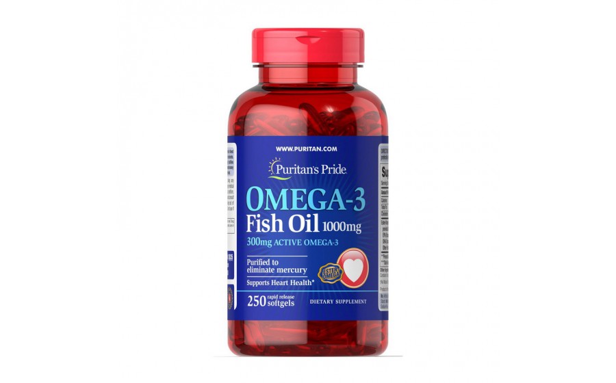 Omega-3 Fish Oil 1000 mg (250 softgels)