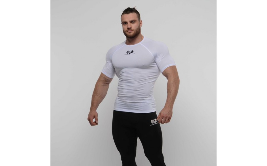 Компрессионная футболка Sportfaza Premium WHT (S size)