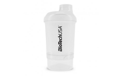 Shaker Wave Mini + 2 in 1 (300 ml, Opal White)