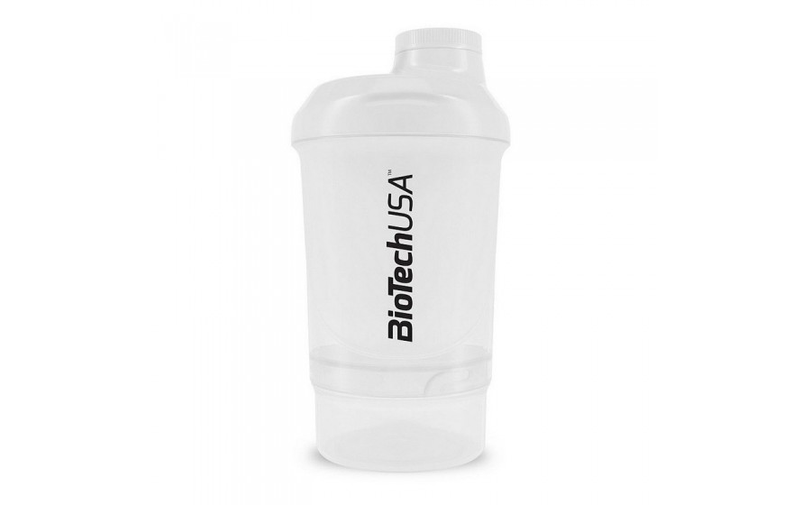 Shaker Wave Mini + 2 in 1 (300 ml, Opal White)