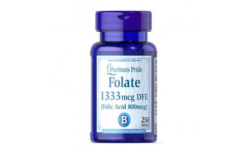 Folate 1333 mcg DFE (Folic Acid 800 mcg) (250 tab)