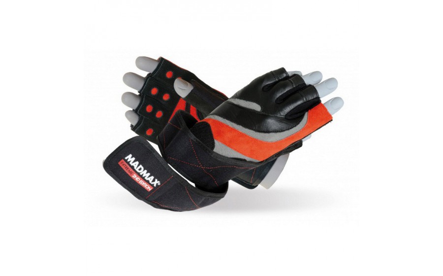 Extreme 2nd Workout Gloves Black/Red MFG-568 (XL size)