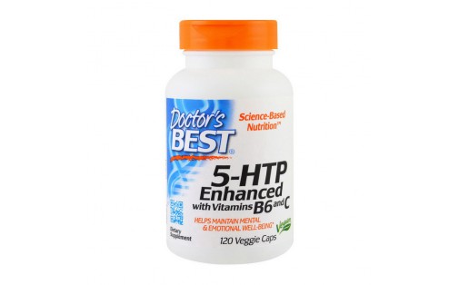 5-HTP Enhanced with Vitamins B6 and C (120 veg caps)