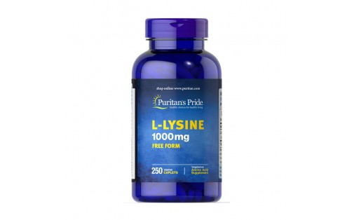 L-Lysine 1000 mg free form (250 caplets)