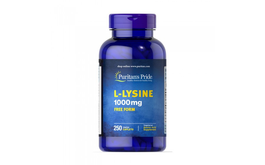 L-Lysine 1000 mg free form (250 caplets)