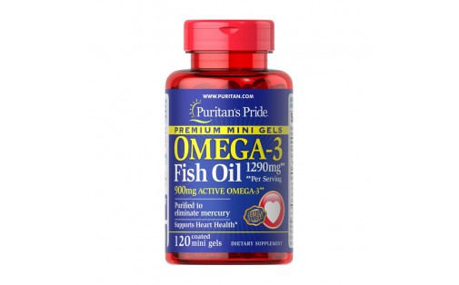 Omega-3 Fish Oil 1290 mg (120 mini gels)