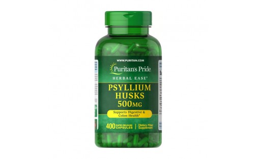 Psyllium Husks 500 mg (400 caps)