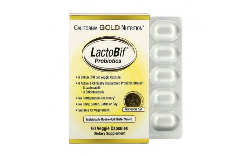 LactoBif Probiotics 5 Billion (60 veg caps)