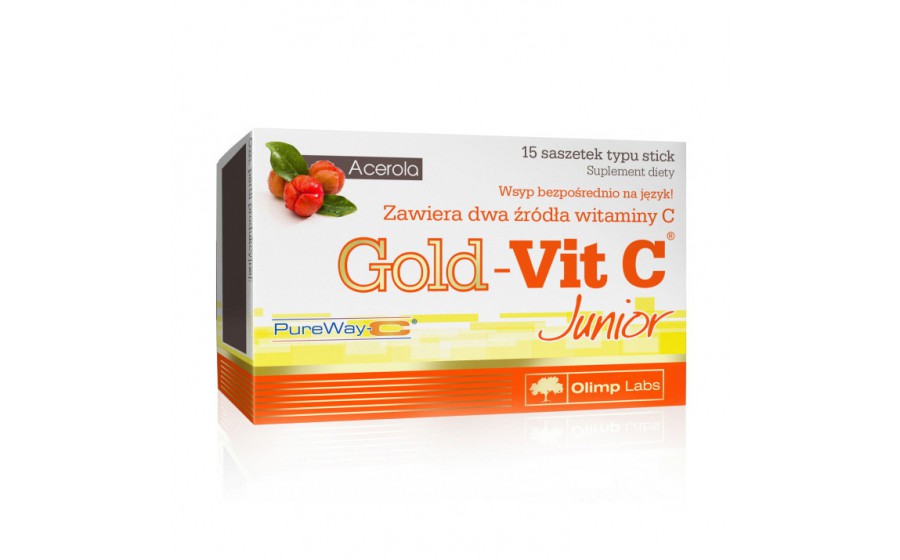 Gold-Vit C Junior (15 stick, raspberry)