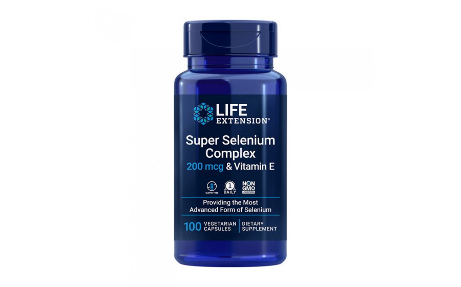 Super Selenium Complex 200 mcg & Vitamin E (100 veg caps)