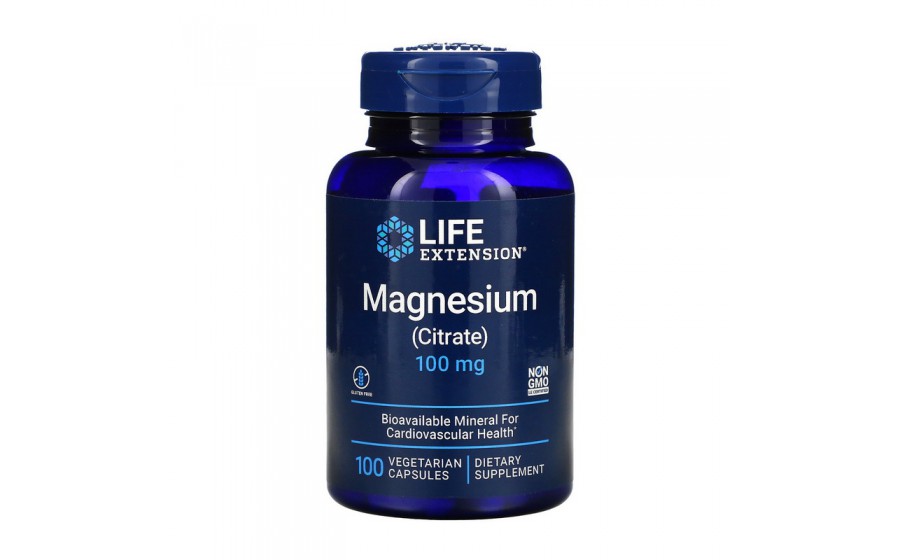 Magnesium Citrate 100 mg (100 veg caps)