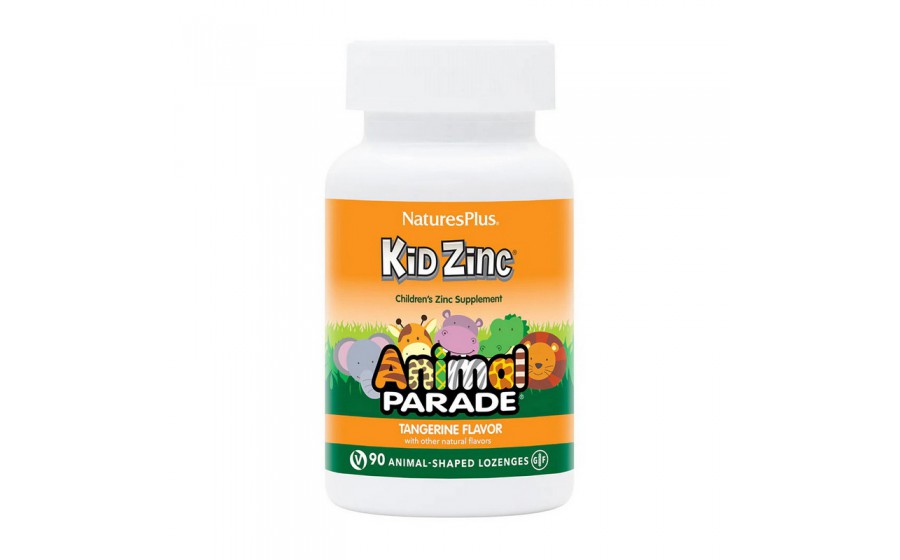 Animal Parade Kid Zinc (90 animal-shaped lozenges, tangerine)