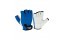 Weightlifting Gloves White-Blue (M size)