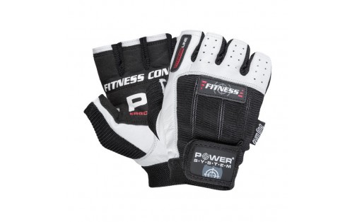 Fitness Gloves White-Black 2300WB (XS size)