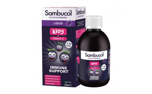 Black Elderberry Liquid For Kids + Vitamin C (230 ml)