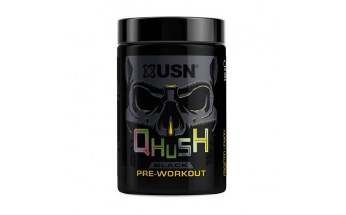 Qhush Black Pre-workout (220 g, frosted lemon)