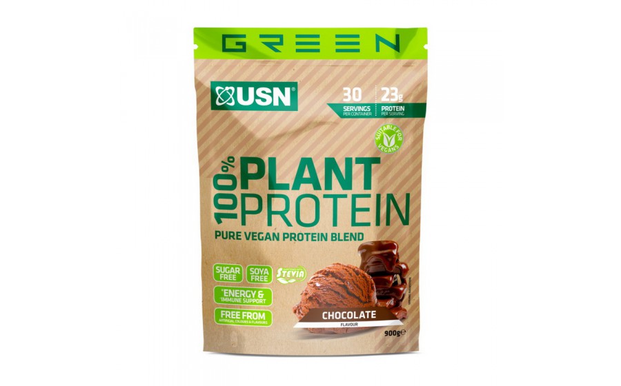 100% Plant Protein (термін до 27.07.2024) (900 g, strawberry)