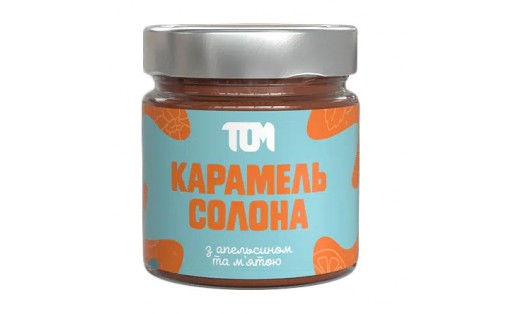 Карамель Солона (200 g, апельсином та м'ятою)