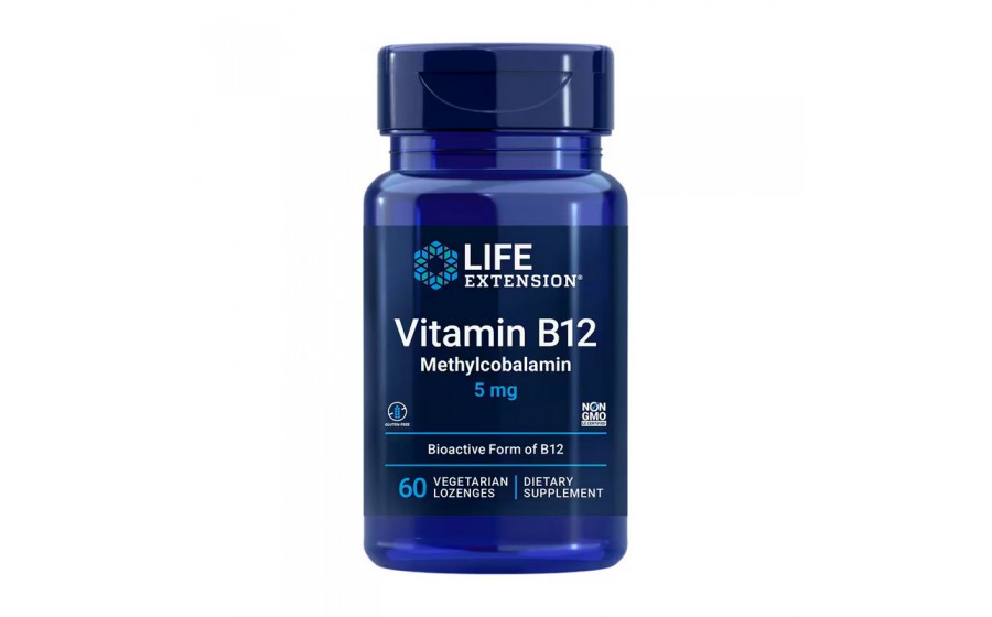 Vitamin B-12 methylcobalamin 5 mg (60 veg lozenges)