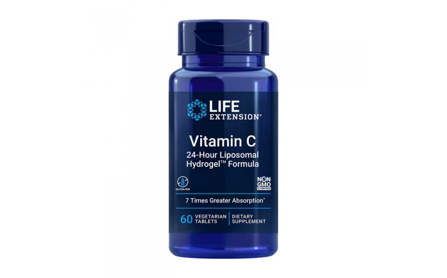 Vitamin C 24-Hour Liposomal Hydrogel Formula (60 veg tabs)