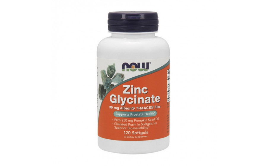 Zinc Glycinate 30 mg (120 softgels)