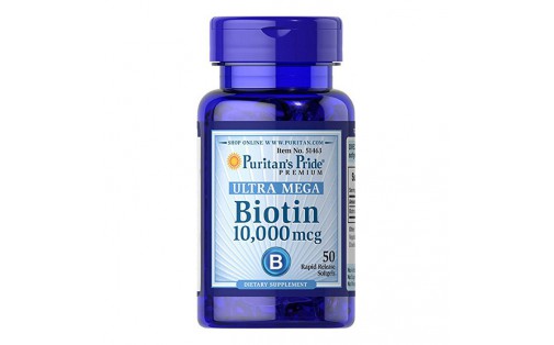 Biotin 10,000 mcg (50 softgels)